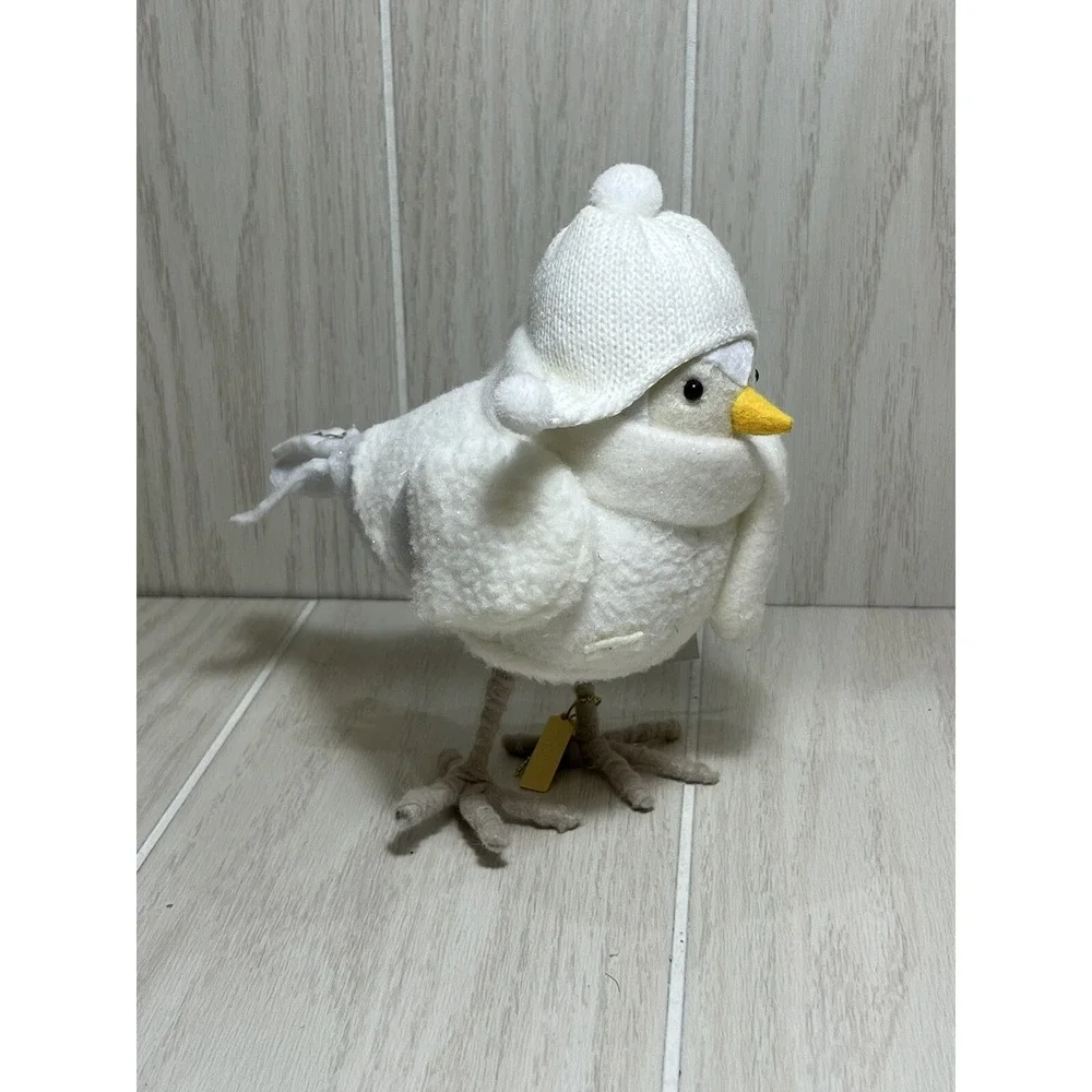 Wondershop‎ Featherly Friends Brook Bird Figure White Hat  2023 Xmas
